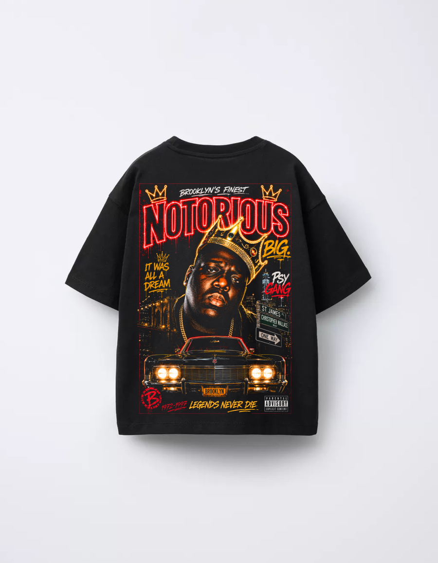 PSY GANG — Notorious B.I.G. Brooklyn's Finest Oversize Tee