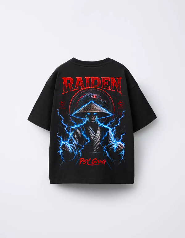 PSY GANG — Raiden Lightning Oversize Tee