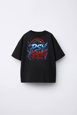 PSY GANG — Raiden Lightning Oversize Tee