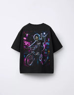 Camiseta PSY GANG Grau Interestelar costas