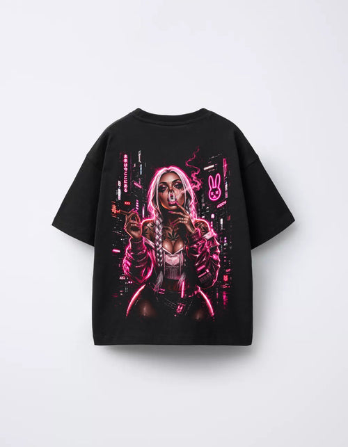 Camiseta PSY GANG Veneno Rosa costas