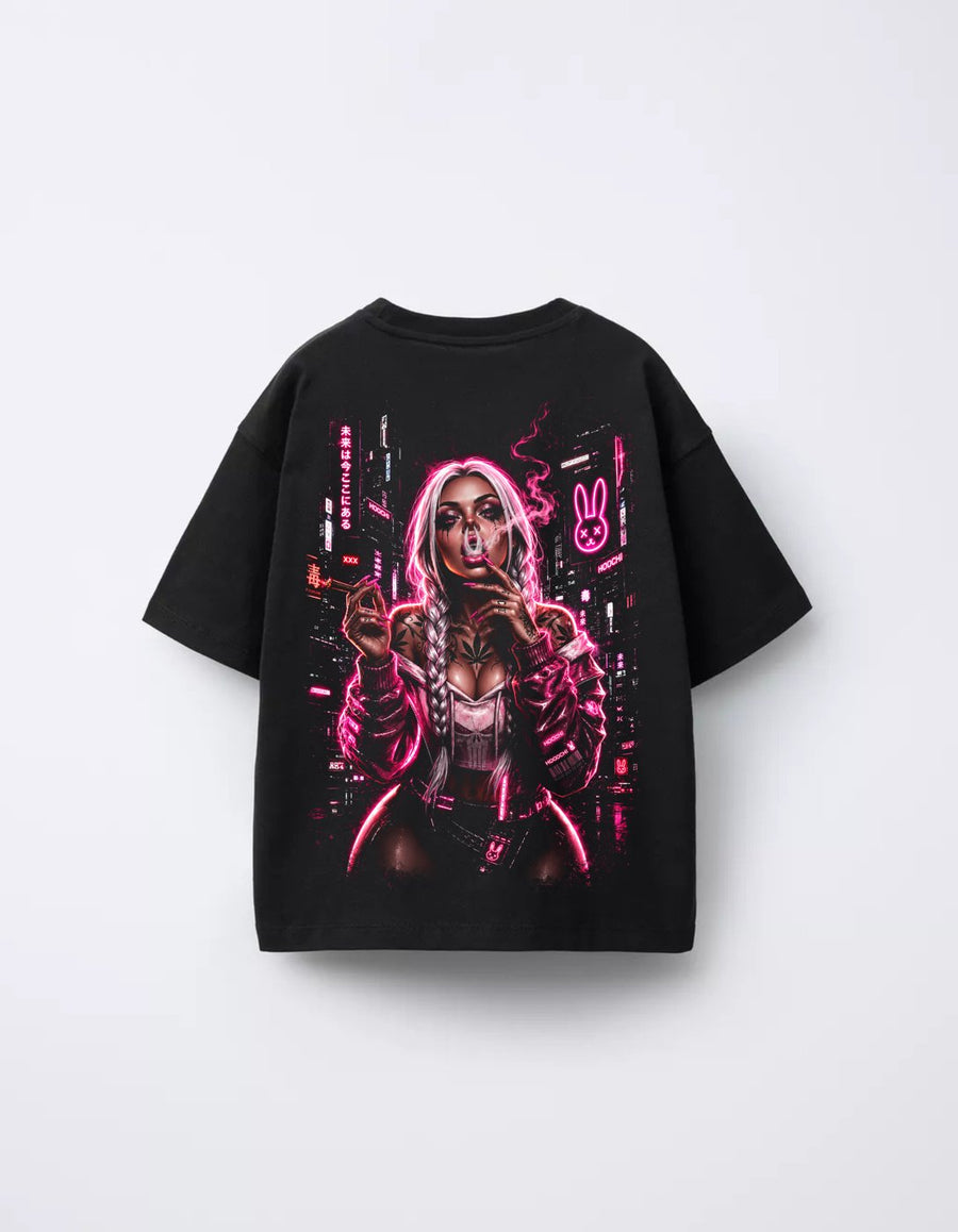 Camiseta PSY GANG Veneno Rosa costas